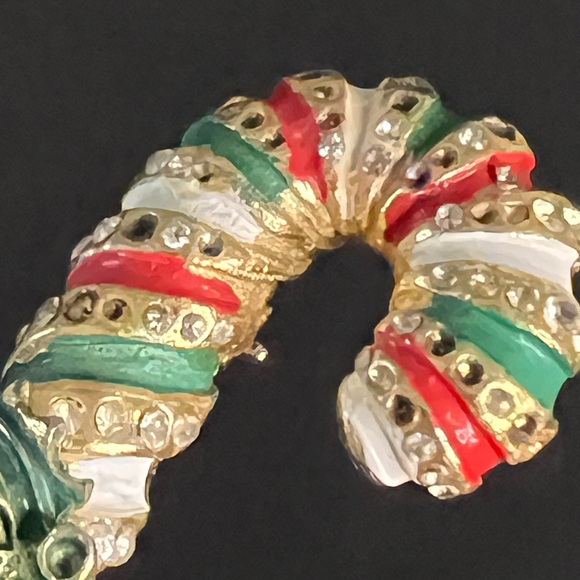 Vintage Christmas Candy Cane Brooch - Picture 5 of 7